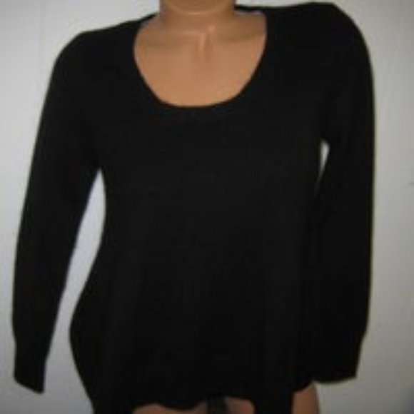 VICTORIA'S SECRET BLACK RABBIT HAIR SWING SWEATER NWOT XS/S - Picture 4 of 10